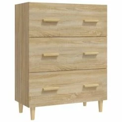 Budget 👏 VidaXL Sideboard Sonoma Oak 27.6"x13.4"x35.4" Engineered Wood 👏