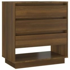 Outlet 👏 VidaXL Sideboard Brown Oak 27.6"x16.1"x29.5" Engineered Wood 🔔