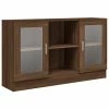 Best reviews of 😀 VidaXL Vitrine Cabinet Brown Oak 47.2"x12"x27.6" Engineered Wood 🛒
