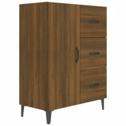 Best deal ๐ VidaXL Sideboard Brown Oak 27.4"x13.4"x35.4" Engineered Wood ๐ฏ