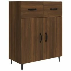 Best Sale 🥰 VidaXL Sideboard Brown Oak 27.4"x13.4"x35.4" Engineered Wood ❤️