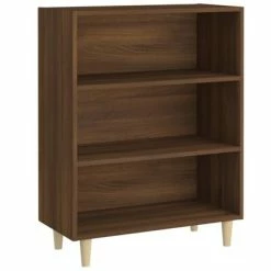 Cheap 🌟 VidaXL Sideboard Brown Oak 27.4"x12.8"x35.4" Engineered Wood 👍