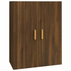 Promo ❤️ VidaXL Hanging Wall Cabinet Brown Oak 27.4"x13.4"x35.4" 😉