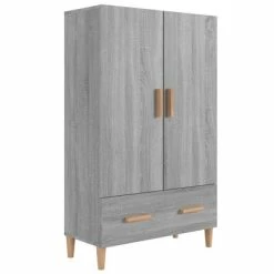 Hot Sale 🥰 VidaXL Highboard Gray Sonoma 27.6"x12.2"x45.3" Engineered Wood 🎁
