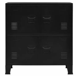 Buy 🛒 VidaXL Filing Cabinet with 4 Doors Industrial Black 29.5"x15.7"x31.5" Steel ✨ -Cabinets & Storage Sales image 3 145358