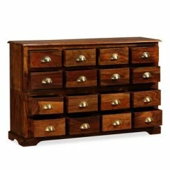 Buy 🔔 VidaXL Chest of Drawer 47.2"x11.8"x29.5" Solid Sheesham Wood ⭐ -Cabinets & Storage Sales image 3 243942