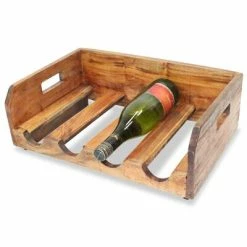 Best Pirce ✔️ VidaXL Wine Racks 4 pcs for 16 Bottles Solid Reclaimed Wood 😍 -Cabinets & Storage Sales image 3 244491