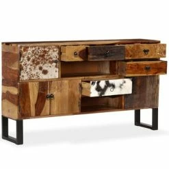 Deals 🎁 VidaXL Sideboard Solid Sheesham Wood 55.1"x11.8"x31.5" ⭐ -Cabinets & Storage Sales image 3 244931