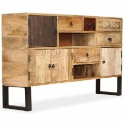 Budget 😉 VidaXL Sideboard Solid Mango Wood 55.1"x11.8"x31.5" 🌟 -Cabinets & Storage Sales image 3 244938
