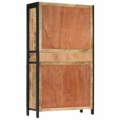 Promo ✨ VidaXL Highboard 39.4"x15.7"x68.9" Solid Mango Wood 💯 -Cabinets & Storage Sales image 3 247446