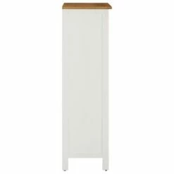 Top 10 🎉 VidaXL Wine Cabinet 22"x12.6"x43.3" Solid Oak Wood ⌛ -Cabinets & Storage Sales image 3 289220