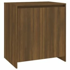 Flash Sale 🥰 VidaXL 3 Piece Sideboard Brown Oak Engineered Wood 🧨 -Cabinets & Storage Sales image 3 3098080