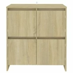Best deal 😀 VidaXL Sideboards 2 pcs Sonoma Oak 27.6"x16.1"x29.5" Engineered Wood 🔥 -Cabinets & Storage Sales image 3 3098091