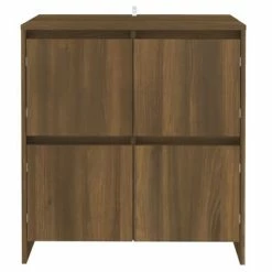 Deals 👍 VidaXL Sideboards 2 pcs Brown Oak 27.6"x16.1"x29.5" Engineered Wood 🎁 -Cabinets & Storage Sales image 3 3098096