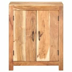 Outlet 🎁 VidaXL Sideboard 23.6"x13.8"x29.5" Solid Acacia Wood 😉 -Cabinets & Storage Sales image 3 320475