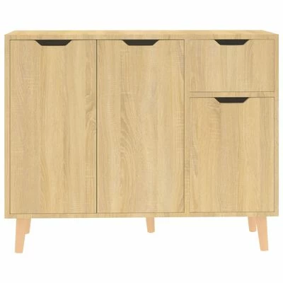 Discount ๐ฅ VidaXL Sideboard Sonoma Oak 35.4"x11.8"x28.3" Engineered Wood ๐ 3 Discount ๐ฅ VidaXL Sideboard Sonoma Oak 35.4"x11.8"x28.3" Engineered Wood ๐ - Image 3