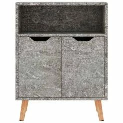 Best deal ✨ VidaXL Sideboard Concrete Gray 23.6"x11.8"x28.3" Engineered Wood 🧨 -Cabinets & Storage Sales image 3 326826