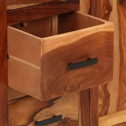 Hot Sale 🎉 VidaXL Sideboard 25.6"x11.8"x31.5" Solid Sheesham Wood ✨ -Cabinets & Storage Sales image 3 328374