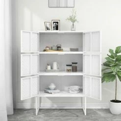 Cheapest ๐ VidaXL Highboard White 31.5"x13.8"x53.1" Steel ๐ 8 Cheapest ๐ VidaXL Highboard White 31.5"x13.8"x53.1" Steel ๐ -Cabinets & Storage Sales image 3 335878