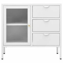 Coupon ๐ VidaXL Sideboard White 29.5"x13.8"x27.6" Steel and Tempered Glass ๐ 8 Coupon ๐ VidaXL Sideboard White 29.5"x13.8"x27.6" Steel and Tempered Glass ๐ -Cabinets & Storage Sales image 3 336074