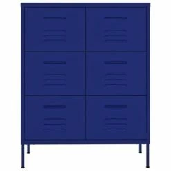 Wholesale 😀 VidaXL Drawer Cabinet Navy Blue 31.5"x13.8"x40" Steel ⌛ -Cabinets & Storage Sales image 3 336145
