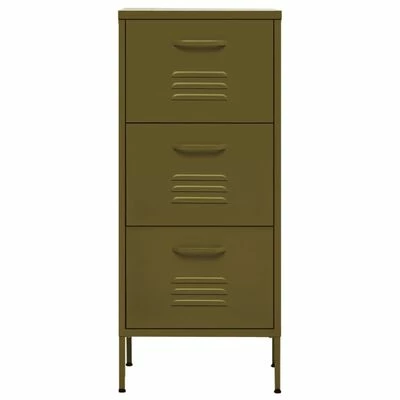 Best deal 🤩 VidaXL Storage Cabinet Olive Green 16.7"x13.8"x40" Steel ⭐ 3 Best deal 🤩 VidaXL Storage Cabinet Olive Green 16.7"x13.8"x40" Steel ⭐ - Image 3