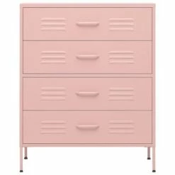 Wholesale π VidaXL Chest of Drawers Pink 31.5"x13.8"x40" Steel π€© 8 Wholesale π VidaXL Chest of Drawers Pink 31.5"x13.8"x40" Steel π€© -Cabinets & Storage Sales image 3 336202