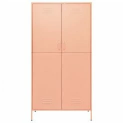 Best reviews of 😍 VidaXL Wardrobe Pink 35.4"x19.7"x70.9" Steel 😀 -Cabinets & Storage Sales image 3 336247