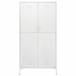 Top 10 😍 VidaXL Wardrobe White 35.4"x19.7"x70.9" Steel 🔔 -Cabinets & Storage Sales image 3 336251