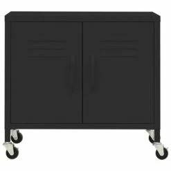 Top 10 ⭐ VidaXL Storage Cabinet Black 23.6"x13.8"x22" Steel 🔥 -Cabinets & Storage Sales image 3 336268