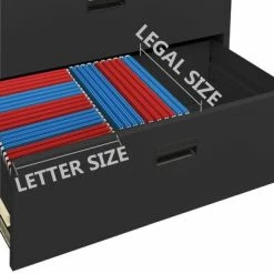 Best Sale 🔥 VidaXL Filing Cabinet Anthracite 35.4"x18.1"x28.5" Steel 🥰 -Cabinets & Storage Sales image 3 336289