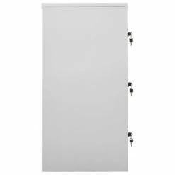 Top 10 ✨ VidaXL Locker Cabinet Light Gray and Green 35.4"x17.7"x36.4" Steel 🛒 -Cabinets & Storage Sales image 3 336443