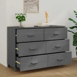 Top 10 π₯ VidaXL Sideboard Dark Gray 44.5"x15.7"x31.5" Solid Wood Pine π 8 Top 10 π₯ VidaXL Sideboard Dark Gray 44.5"x15.7"x31.5" Solid Wood Pine π -Cabinets & Storage Sales image 3 340450