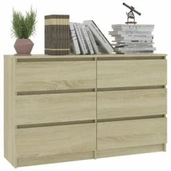 Best Pirce ๐งจ VidaXL Sideboard Sonoma Oak 47.2"x13.8"x29.9" Engineered Wood โญ 8 Best Pirce ๐งจ VidaXL Sideboard Sonoma Oak 47.2"x13.8"x29.9" Engineered Wood โญ -Cabinets & Storage Sales image 3 800498