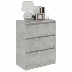 Cheapest ❤️ VidaXL Sideboard Concrete Gray 23.6"x13.8"x29.9" Engineered Wood 😀 -Cabinets & Storage Sales image 3 801386