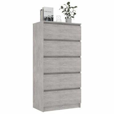 Cheapest ⭐ VidaXL Drawer Sideboard Concrete Gray 23.6"x13.8"x47.6" Engineered Wood ✨ 3 Cheapest ⭐ VidaXL Drawer Sideboard Concrete Gray 23.6"x13.8"x47.6" Engineered Wood ✨ - Image 3