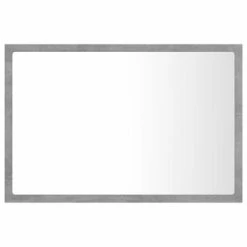 Best Pirce 🛒 VidaXL LED Bathroom Mirror Concrete Gray 23.6"x3.3"x14.6" Engineered Wood 🎁 -Cabinets & Storage Sales image 3 804920