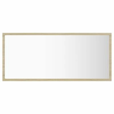 Outlet ๐ VidaXL LED Bathroom Mirror Sonoma Oak 35.4"x3.3"x14.6" Engineered Wood ๐งจ 3 Outlet ๐ VidaXL LED Bathroom Mirror Sonoma Oak 35.4"x3.3"x14.6" Engineered Wood ๐งจ - Image 3