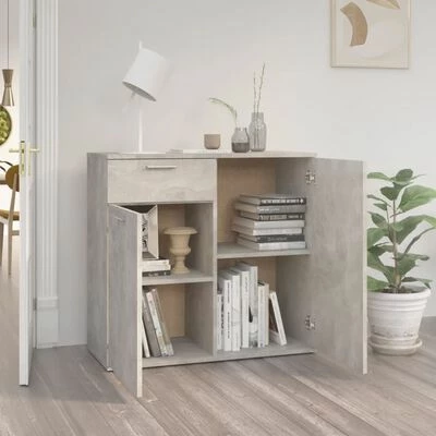 Brand new ๐ VidaXL Sideboard Concrete Gray 31.5"x14.2"x29.5" Engineered Wood ๐ฅ 3 Brand new ๐ VidaXL Sideboard Concrete Gray 31.5"x14.2"x29.5" Engineered Wood ๐ฅ - Image 3