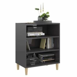 Deals ๐ VidaXL Sideboard High Gloss Gray 22.4"x13.8"x27.6" Engineered Wood ๐ฏ 8 Deals ๐ VidaXL Sideboard High Gloss Gray 22.4"x13.8"x27.6" Engineered Wood ๐ฏ -Cabinets & Storage Sales image 3 806057