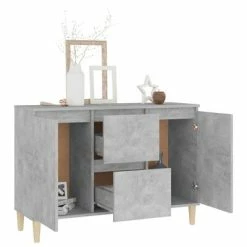 New 😀 VidaXL Sideboard Concrete Gray 40.7"x13.8"x27.6" Engineered Wood 🛒 -Cabinets & Storage Sales image 3 806107
