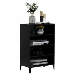 Outlet 🧨 VidaXL Sideboard Black 22.4"x13.8"x35.4" Engineered Wood 🤩 -Cabinets & Storage Sales image 3 806131