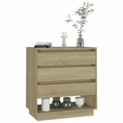 Cheap 🧨 VidaXL Sideboard Sonoma Oak 27.6"x16.1"x29.5" Engineered Wood ⭐ -Cabinets & Storage Sales image 3 809551