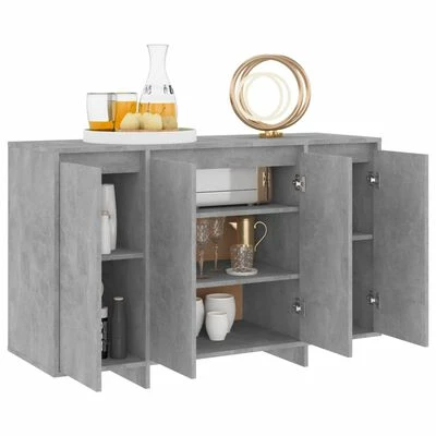 Outlet π VidaXL Sideboard Concrete Gray 47.2"x16.1"x29.5" Engineered Wood π₯ 3 Outlet π VidaXL Sideboard Concrete Gray 47.2"x16.1"x29.5" Engineered Wood π₯ - Image 3