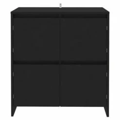 Top 10 ✨ VidaXL Sideboard Black 27.6"x16.1"x29.5" Engineered Wood 🌟 -Cabinets & Storage Sales image 3 809765