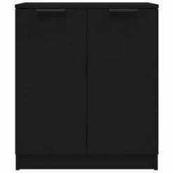New 💯 VidaXL Sideboard Black 23.6"x11.8"x27.6" Engineered Wood 🤩 -Cabinets & Storage Sales image 3 811062