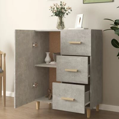 Buy ๐งจ VidaXL Sideboard Concrete Gray 27.4"x13.4"x35.4" Engineered Wood ๐ 3 Buy ๐งจ VidaXL Sideboard Concrete Gray 27.4"x13.4"x35.4" Engineered Wood ๐ - Image 3