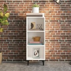 Deals ⌛ VidaXL Sideboard White 13.6"x12.8"x35.4" Engineered Wood ❤️ 8 Deals ⌛ VidaXL Sideboard White 13.6"x12.8"x35.4" Engineered Wood ❤️ -Cabinets & Storage Sales image 3 812384