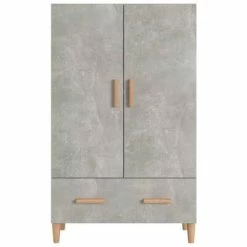 Brand new 💯 VidaXL Highboard Concrete Gray 27.6"x12.2"x45.3" Engineered Wood ⭐ -Cabinets & Storage Sales image 3 812532
