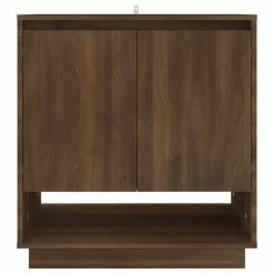 Outlet 😉 VidaXL Sideboard Brown Oak 27.6"x16.1"x29.5" Engineered Wood 💯 -Cabinets & Storage Sales image 3 812992